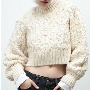 Faux Pearl Embellished Zara Sweater 
